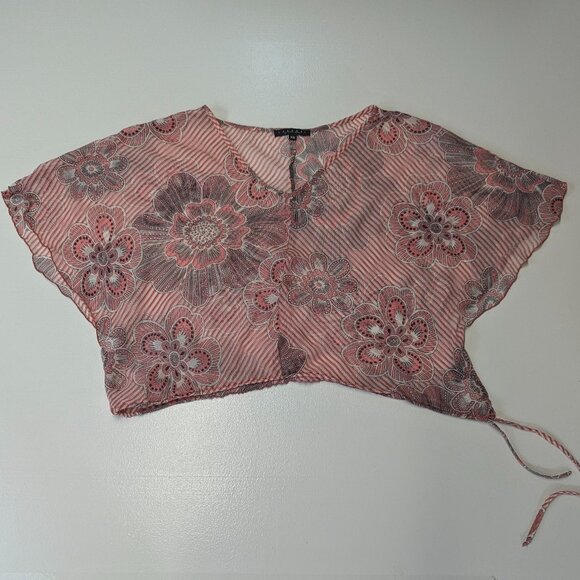 Laundry by Shelli Segal Size XS 100% Silk Sheer Top - Picture 8 of 16